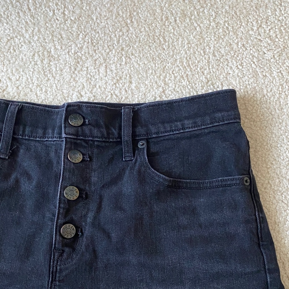 J Crew Black Denim Shorts 28 - Picture 2 of 5